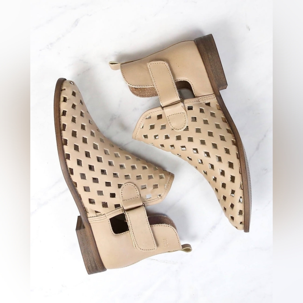 💛☁️Musse & Cloud Tan Ankle Booties